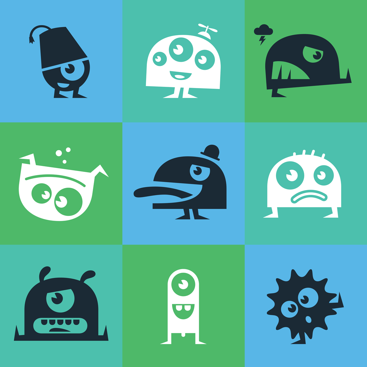 Dirk Uhlenbrock's little Nitti creatures.
