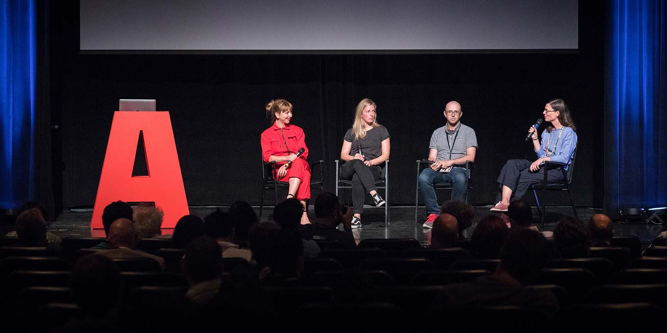 What am I? panel with Indra Kupferschmid, David Jonathan Ross, Bianca Berning, Elizabeth Carey Smith