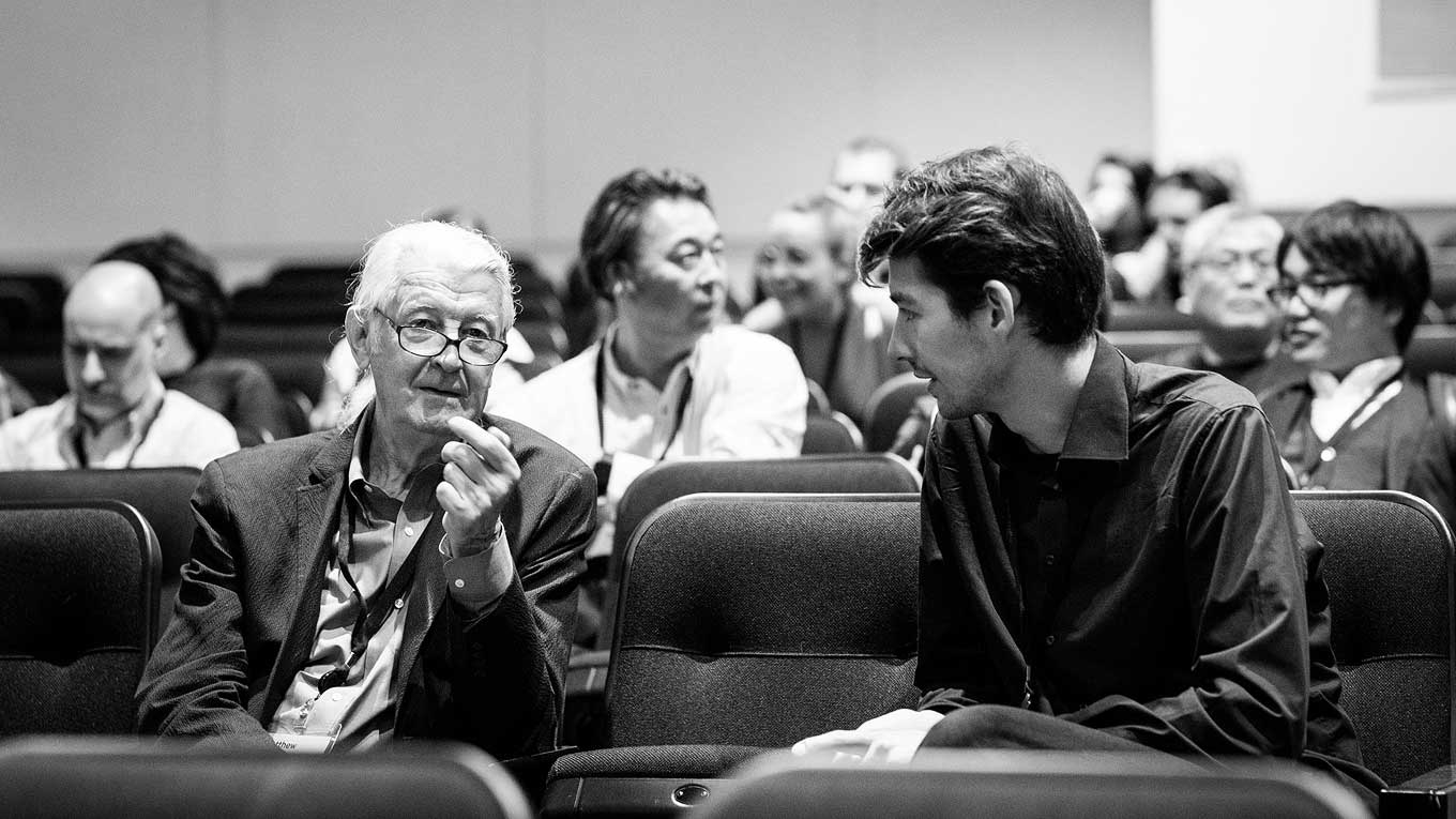 Matthew Carter and Ferdinand Ulrich at ATypI Montreal 2017