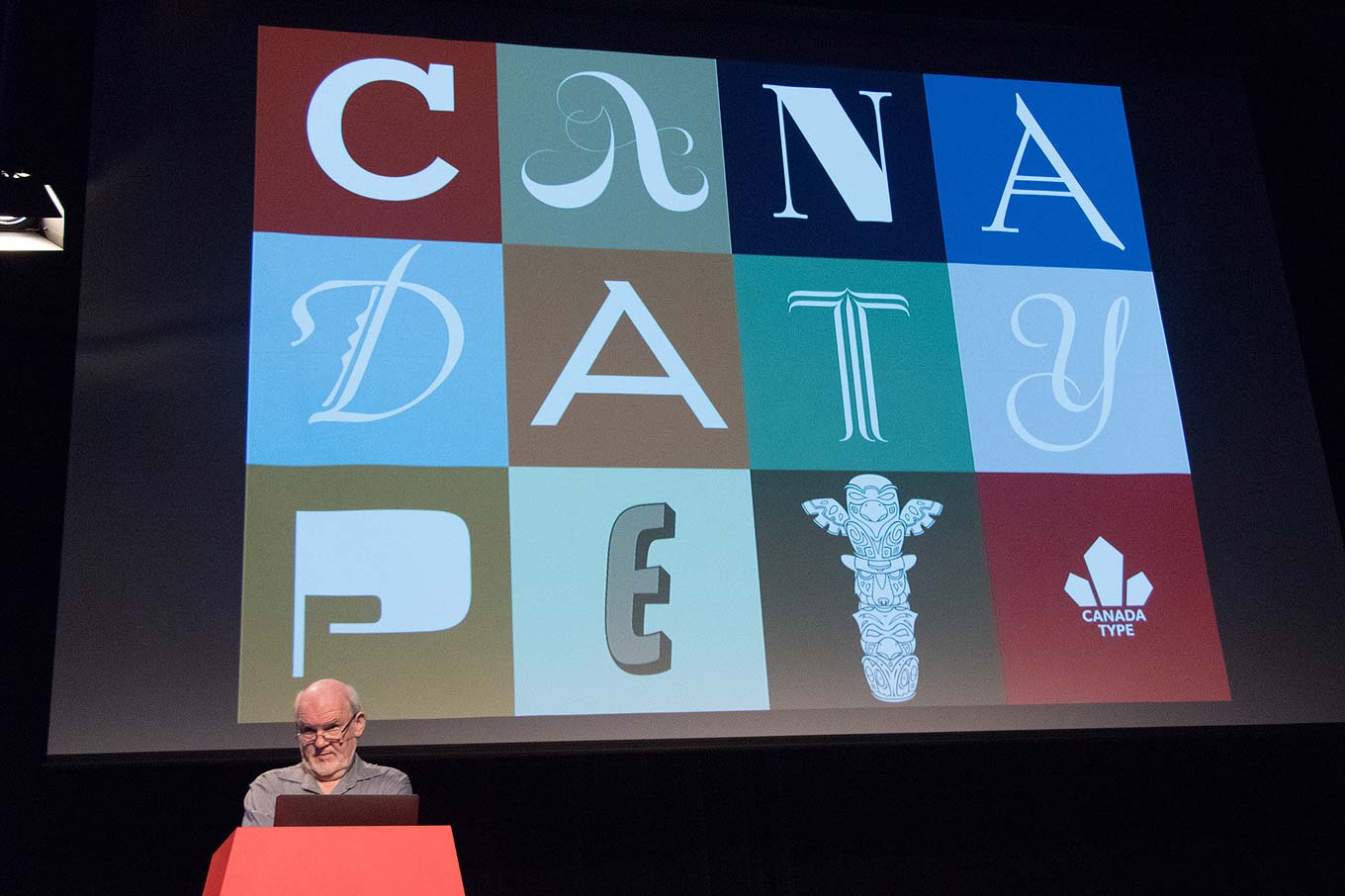 Rod McDonald presenting at ATypI 2017 Montreal