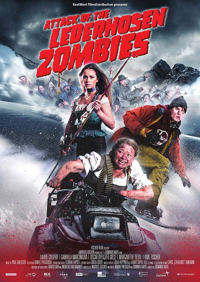 Film poster for Attack of The Lederhosen Zombies