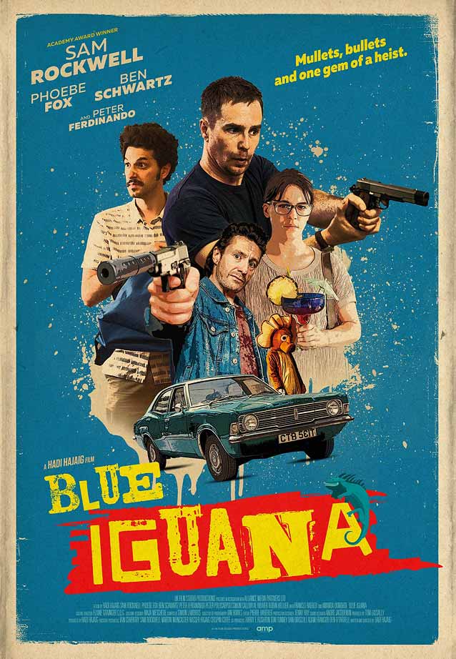 Theatrical one-sheet for Blue Iguana