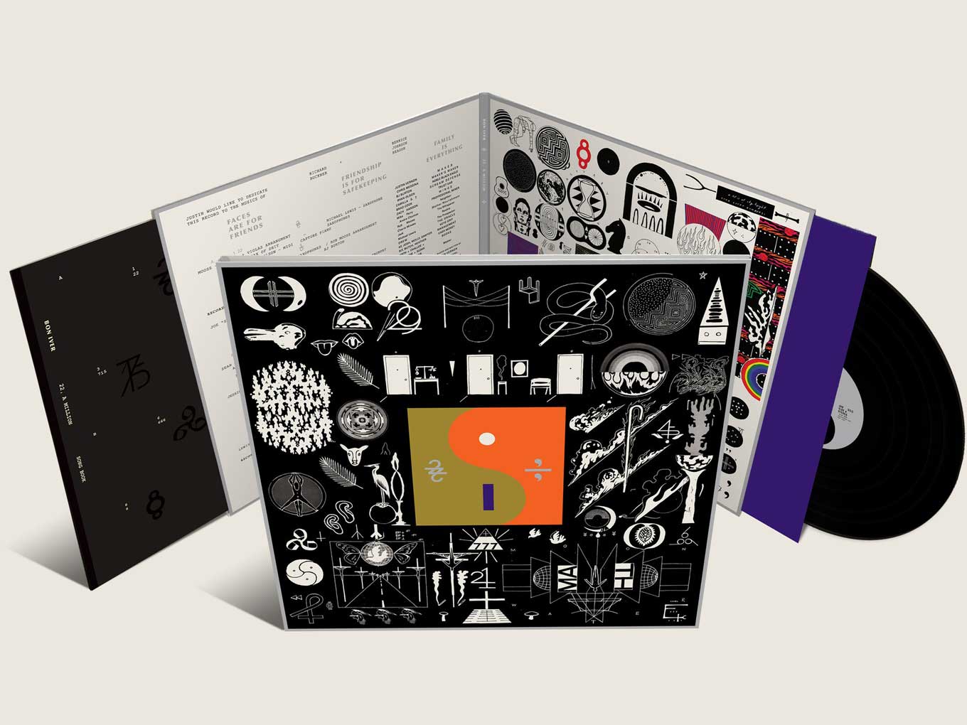 Bon Iver 22, A Million vinyl package