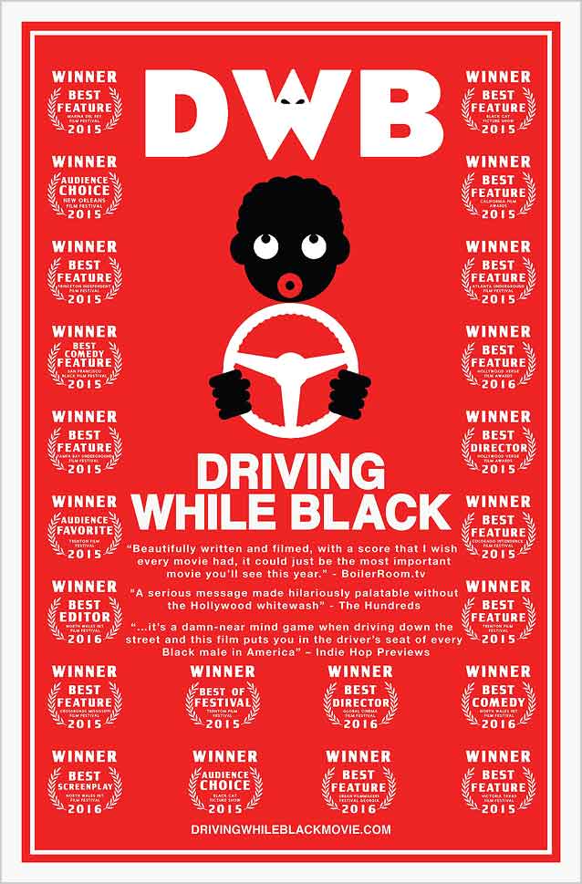 Festival poster for Driving While Black