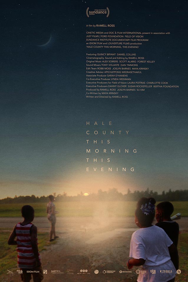 Theatrical one-sheet for Hale County This Morning, This Evening