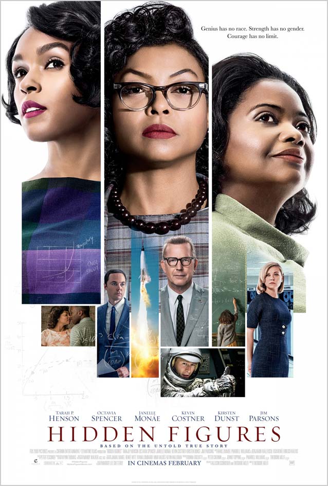 Film poster designed by Ignition for Hidden Figures