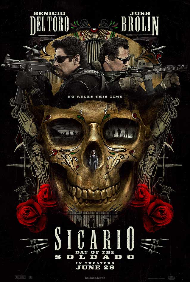 Thatrical one-sheet for Sicario: Day of the Soldado