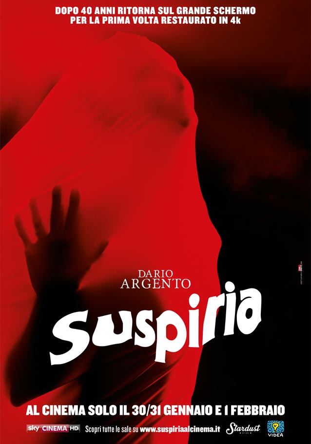 Theatrical one-sheet for the 4K restoration of Suspiria (1977)