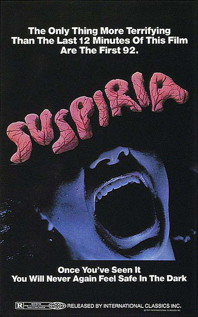 International theatrical one-sheet for Suspiria (1977)