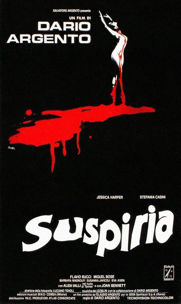 Italian domestic one-sheet for Suspiria (1977)