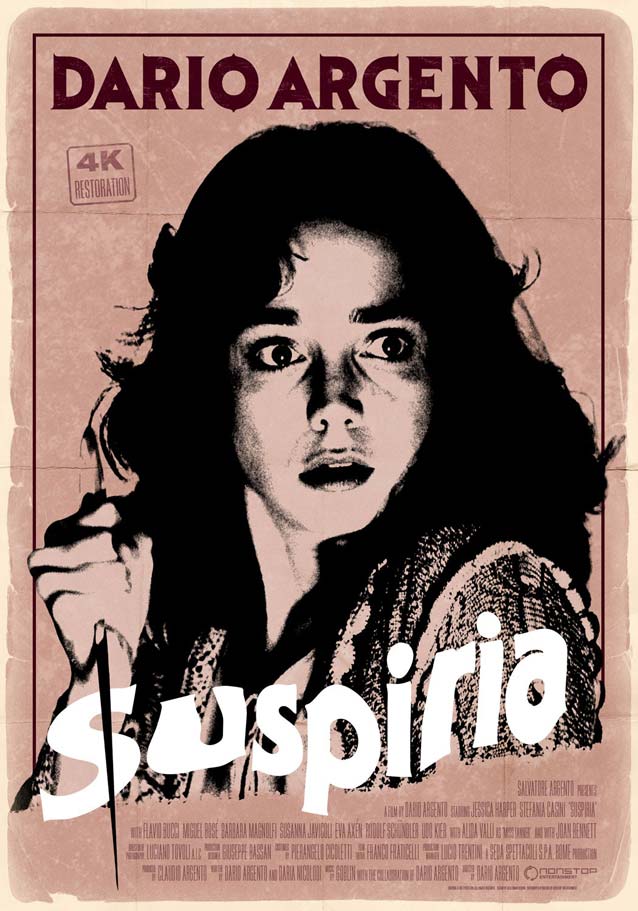 Kellerman Design’s poster for the 4K restoration of Suspiria (1977)