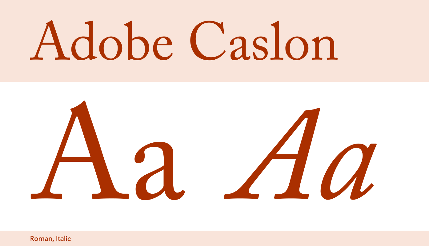 Adobe Caslon