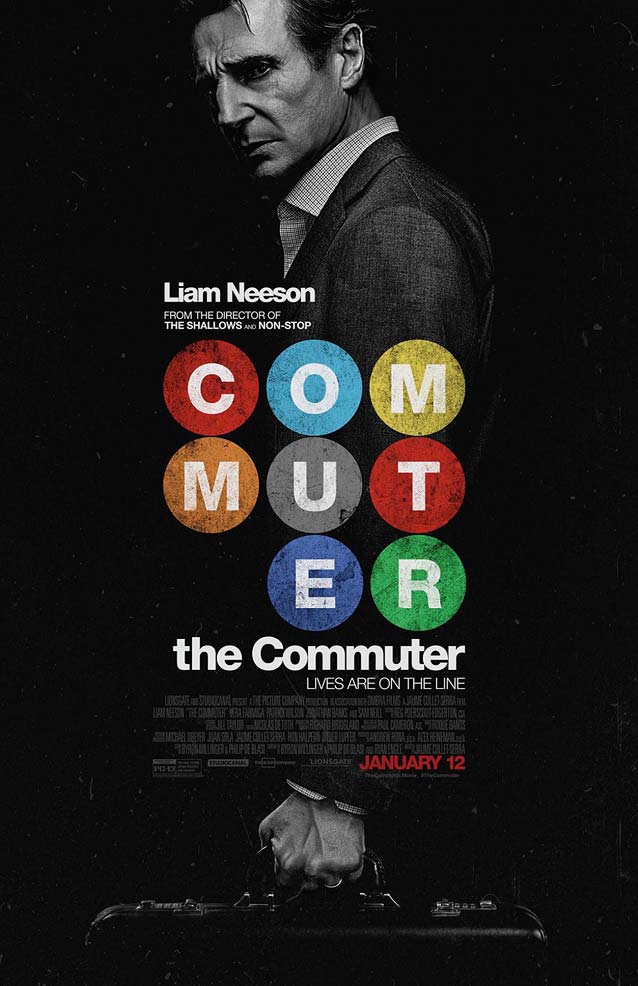 Main theatrical poster for The Commuter