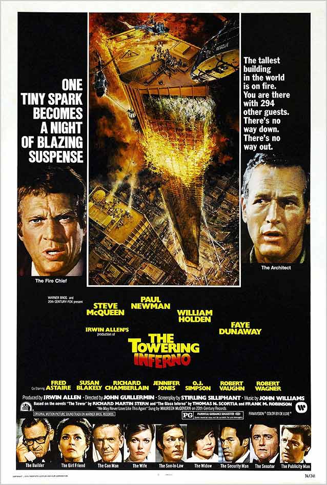Theatrical one-sheet for The Towering Inferno