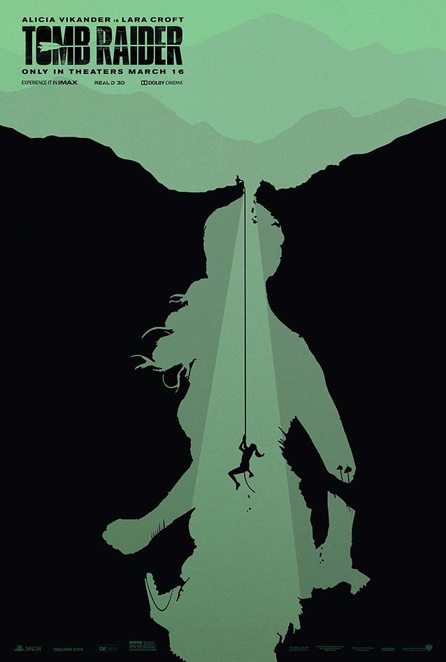 Illustrated alternate poster for Tomb Raider