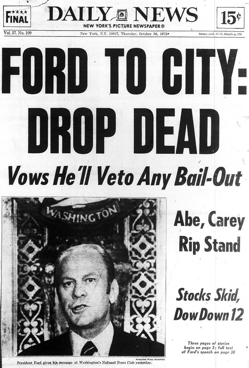 Ford to City: Drop Dead