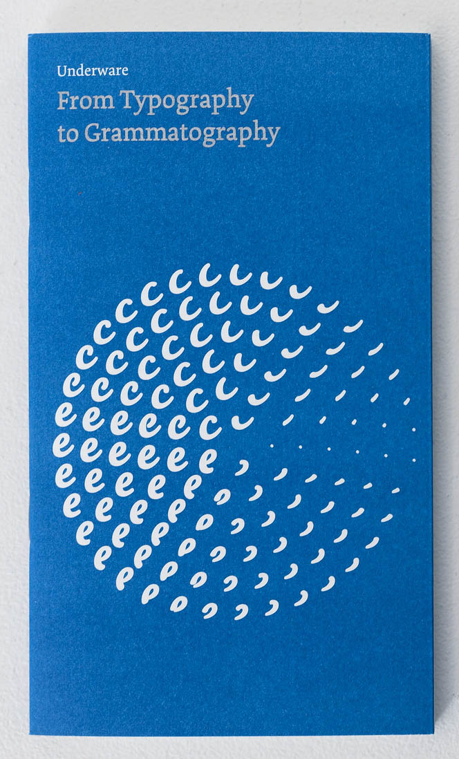 Underware’s book From Typography to Grammatography cleverly references the cover of Noordzij’s The Stroke.